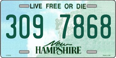 NH license plate 3097868