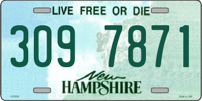 NH license plate 3097871