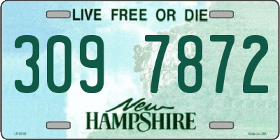 NH license plate 3097872