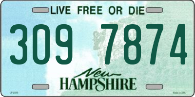 NH license plate 3097874