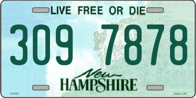 NH license plate 3097878