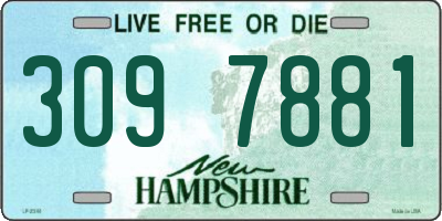 NH license plate 3097881