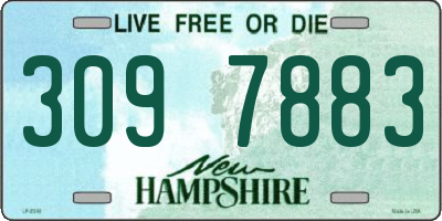 NH license plate 3097883
