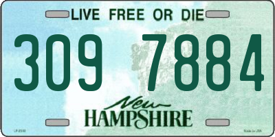 NH license plate 3097884