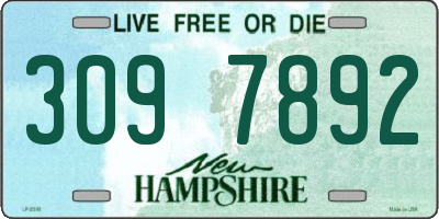 NH license plate 3097892
