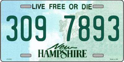 NH license plate 3097893