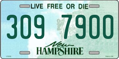 NH license plate 3097900