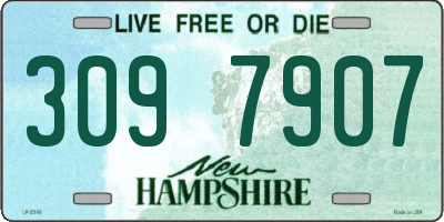 NH license plate 3097907