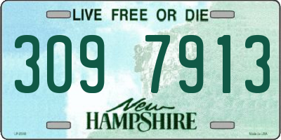 NH license plate 3097913