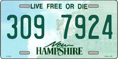 NH license plate 3097924