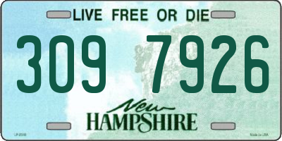 NH license plate 3097926
