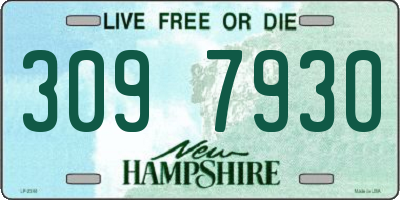 NH license plate 3097930