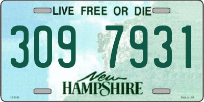 NH license plate 3097931