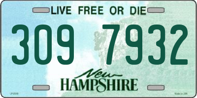 NH license plate 3097932