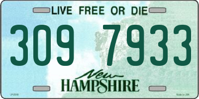 NH license plate 3097933
