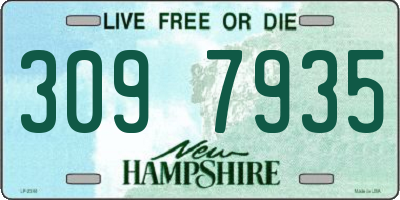 NH license plate 3097935