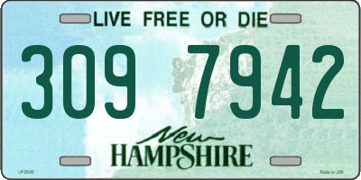 NH license plate 3097942