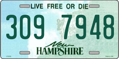 NH license plate 3097948