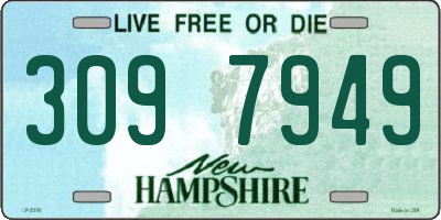 NH license plate 3097949