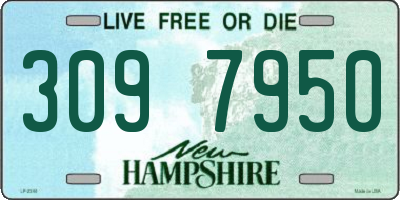 NH license plate 3097950
