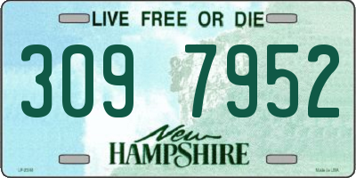 NH license plate 3097952
