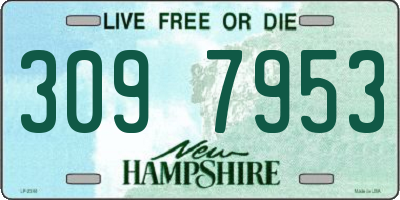 NH license plate 3097953