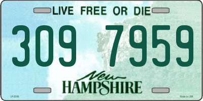 NH license plate 3097959