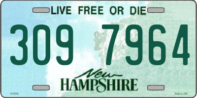 NH license plate 3097964