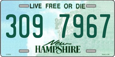 NH license plate 3097967