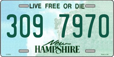NH license plate 3097970