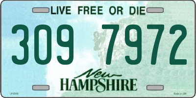 NH license plate 3097972