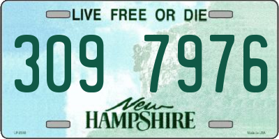 NH license plate 3097976