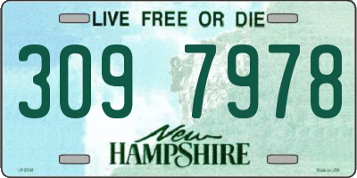NH license plate 3097978