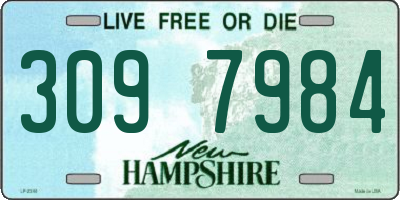 NH license plate 3097984