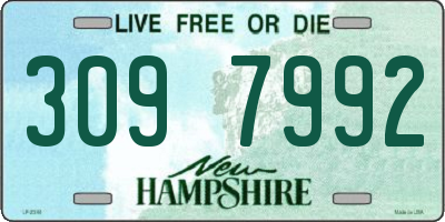 NH license plate 3097992