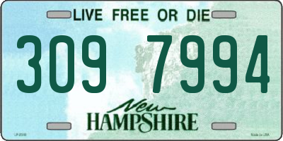 NH license plate 3097994