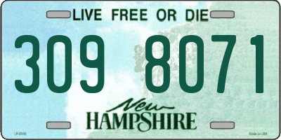 NH license plate 3098071