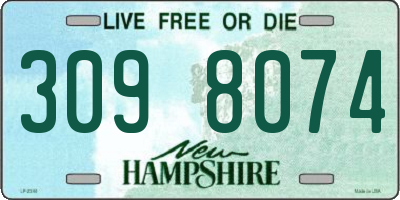 NH license plate 3098074