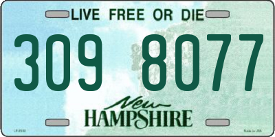 NH license plate 3098077