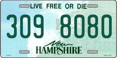 NH license plate 3098080