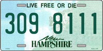 NH license plate 3098111