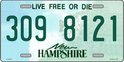 NH license plate 3098121