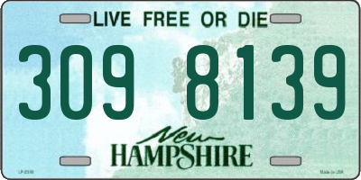 NH license plate 3098139