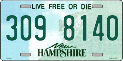 NH license plate 3098140