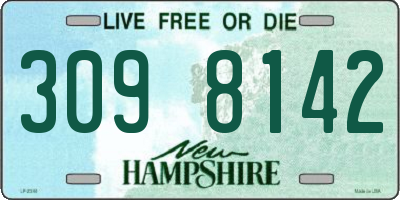 NH license plate 3098142