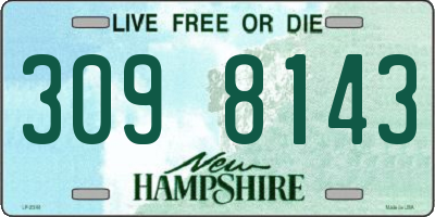 NH license plate 3098143