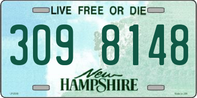 NH license plate 3098148