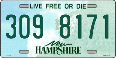 NH license plate 3098171