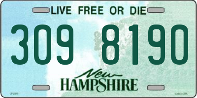 NH license plate 3098190