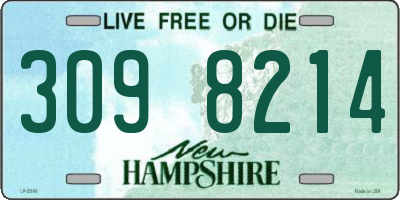 NH license plate 3098214